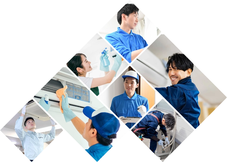 おかげさまエアコンクリーニングで働く人々